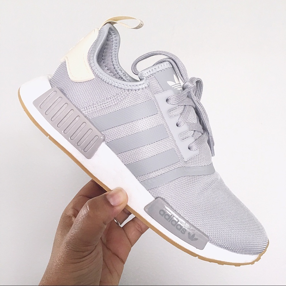 RARE Adidas NMD R1 Grey Women’s Running Shoes - Picture 2 of 7